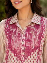 Mauve Pink Printed Cotton Co-ord Set